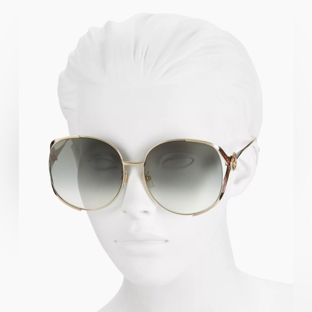 Gucci 63MM Oversized Oval Sunglasses NWOT​ - Picture 4 of 12